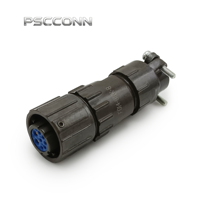 Connecteur circulaire de qualité industrielle PSCCONN série FQ, FQ14 FQ18 FQ24 FQ30, prise et fiche baïonnette étanches IP67