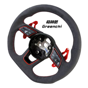 พวงมาลัย Alcantara แบบเต็มสำหรับรถ Audi A3 <span class=keywords><strong>A4</strong></span> A6 RS5 S3 (8V <span class=keywords><strong>B9</strong></span> C7) - Product Image 2