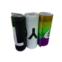 Banderoles publicitaires en PVC vinyle personnalisées pour l'extérieur, drapeaux, mât en fibre de verre, impression UV durable, certifiée ISO pour les promotions d'événements