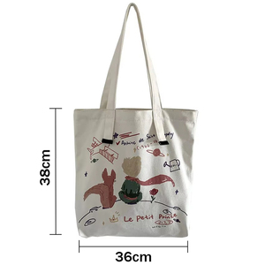 Sacs à bandoulière en toile pour étudiants, imprimé dessin animé <span class=keywords><strong>Le</strong></span> <span class=keywords><strong>Petit</strong></span> <span class=keywords><strong>Prince</strong></span>, sacs à main japonais grande capacité pour femmes - Product Image 2