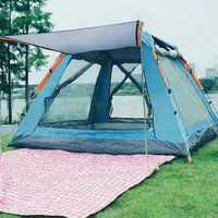 Tentes imperméables personnalisées pour le camping en plein air, ultralégères, portables, pour 3 à 4 personnes, tente de camping en forme de dôme, tente automatique à ouverture automatique pour les voyages