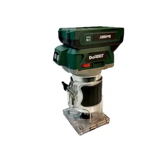 Venta caliente 21V Router Trimmer Madera enrutador inalámbrico Ranurado Recorte Máquina de tallado a mano