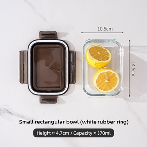 Récipient de conservation en verre borosilicate mis dans le four à micro-ondes Conteneur spécial pour le déjeuner des étudiants - Product Image 4