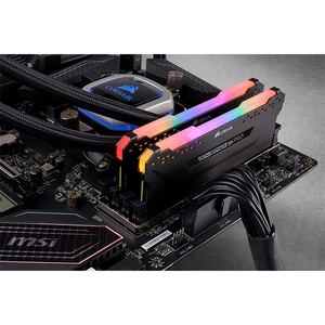 Uscorsair Báo Thù RGB Pro 16G(1x16g)/16GB(2x8G)/32G(2x16GB)/64G(2x32G)/128GB(4x32G) DDR4 DRAM 3600MHz Kit-Bộ nhớ máy tính để bàn màu đen - Product Image 6
