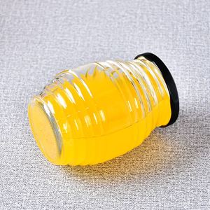 Dispensador de bote de <span class=keywords><strong>miel</strong></span> ovalado, bote de cristal para mermelada, 500 gramos - Product Image 4