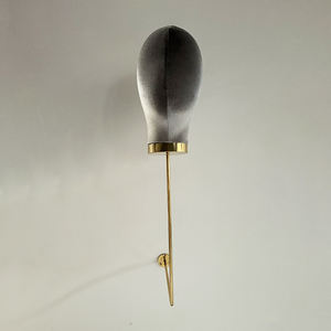 Porte-perruque en or personnalisé affiche tête de mannequin <span class=keywords><strong>chauve</strong></span> velours humain doré montage mural tête de mannequin <span class=keywords><strong>pour</strong></span> bonnets de perruque présentoir de <span class=keywords><strong>cheveux</strong></span> - Product Image 4