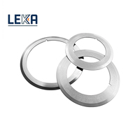 Couteaux de découpe supérieur et inférieur en carbure cémenté LEKA HRA 89-93 ultra-durs pour la découpe de films et feuilles de précision, lame de coupe ronde