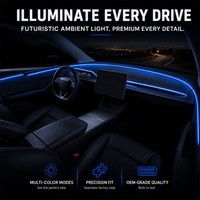 Écran intelligent de tableau de bord 8,9 pouces HD 1920x720 IPS avec CarPlay sans fil intégré, Android Auto, groupe d'instruments numériques