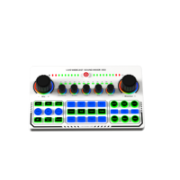 Gooermi X50 Carte son en direct de haute qualité Mélangeur audio Changeur de voix avec effets sonores pour karaoké Streaming Enregistrement Jeux