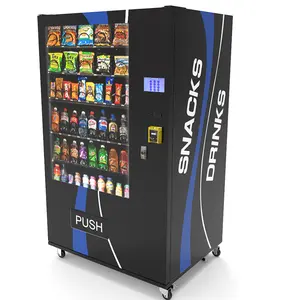 OEM/ODM Vending Machine For Sale Customized 60 Selections Drinks Snacks Beverage Business 150W Black White 80-600 Pcs ZD--L-7-WM