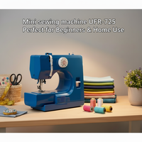 Máquina de Coser Eléctrica de Escritorio Mini UKICRA UFR-725 con 12 Puntadas y Componentes de Hierro, Fácil de Usar para Principiantes en el Hogar