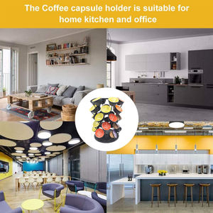 <span class=keywords><strong>Support</strong></span> de rangement rotatif pour capsules Nespresso <span class=keywords><strong>Dolce</strong></span> <span class=keywords><strong>Gusto</strong></span>, 30 <span class=keywords><strong>dosettes</strong></span>, noir, <span class=keywords><strong>support</strong></span> de rangement pour capsules de café, pour la maison et le bureau - Product Image 6