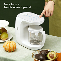 Robot culinaire multifonctionnel pour bébé 200ML, cuisson vapeur, mixeur, hachoir alimentaire, écran tactile LED, préparation de jus, OEM ODM
