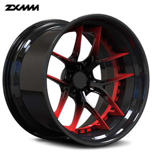 Rueda de Fibra de Carbono Forjada de 2 Piezas en Negro Satinado para Autos de Lujo 992 GT3RS de 19, 20, 21 y 22 Pulgadas - Product Image 4