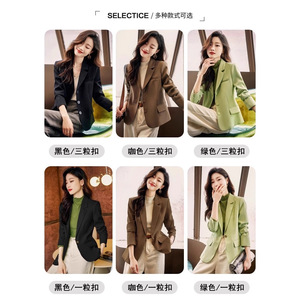 Short Blazer For Petite Women Slim Fit Solid Color Polyester Worsted No Wrinkle Treatment Casual Top - Product Image 5