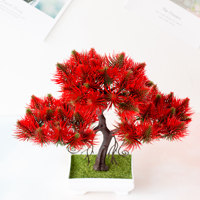 Künstlicher Plastik-Bonsai Kleiner Baum im Topf Umweltfreundliche Kunstpflanze im Topf Blume für Heim Zimmer Tisch Dekoration Garten Hochzeit Ostern