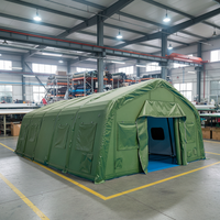 Tente de secours en cas de catastrophe, structure gonflable en PVC imperméable, portable, mobile, abris gonflables à vendre