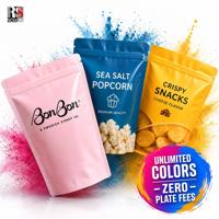 Emballage personnalisé en plastique mat pour sachet à fermeture éclair en PE pour poudre de piment et épices alimentaires