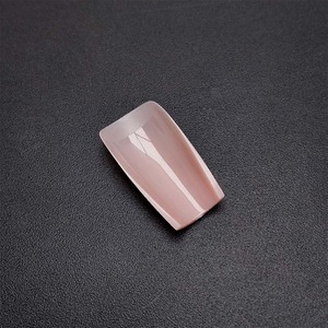 180 unids/caja ataúd almendra prediseño acrílico Gel uñas puntas fabricante Artificial Fingernai desnudo suave Gel Color uñas puntas - Product Image 3