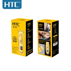 Tagliacapelli HTC AT-176 Completamente in Metallo, Nuovo Modello per Parrucchieri, Taglio <span class=keywords><strong>a</strong></span> Zero, Display LCD Digitale, Ricarica USB - Product Image 6