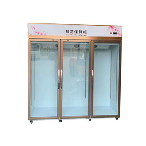 Magnifique vitrine à fleurs en verre sur mesure à 2 portes avec système de réfrigération par air pour la vente en gros - Product Image 2