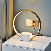 Lampe de table LED moderne ECOJAS 2022, style nordique, marbre de luxe, décoration d'intérieur, bar, restaurant, chevet