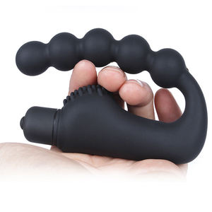 Alat pijat Dildo getar 10 frekuensi, kustomisasi 6 ekstensi frekuensi steker Anal, perawatan prostat - Product Image 2