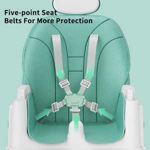 Silla de Comer Plegable para Bebés 2026, Silla <span class=keywords><strong>Mecedora</strong></span> Multifuncional para Sentarse y Recostarse, para Bebés de 0 a 6 Años - Product Image 5