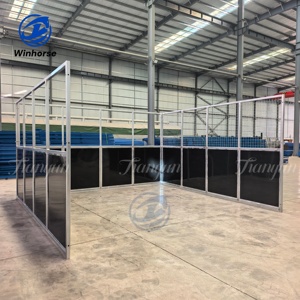 Box per <span class=keywords><strong>Cavalli</strong></span> Prefabbricato Modulare <span class=keywords><strong>con</strong></span> Tetto in Acciaio Zincato a Caldo, Ideale per Esterni e Fattorie - Offerta Speciale in Australia - Product Image 3