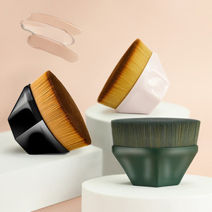 Pinceau de maquillage Boby Tanner personnalisé en poudre liquide Single Blush Magic Flat Blending Cream Vegan Soft Synthetic Foundation Brush - Product Image 1