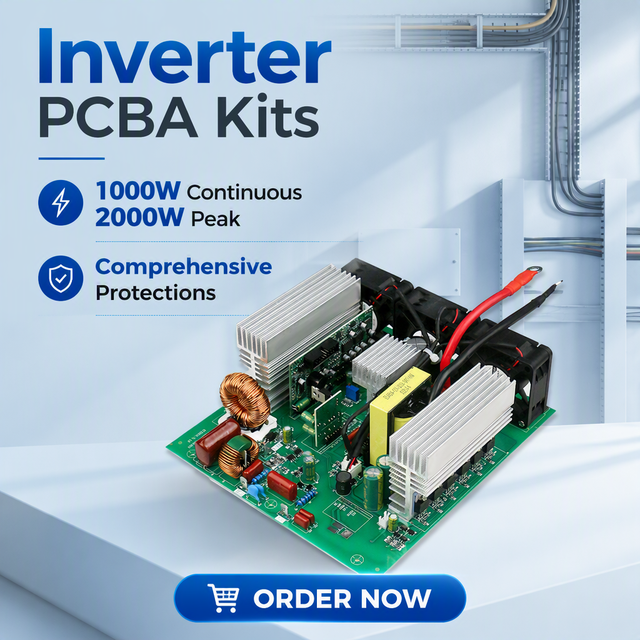 High-Efficiency 1000 Watt DC AC Inverter PCB Printed Circuit Board Power Inverters PCBA for Portable Power Station Assembly