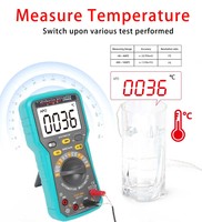 Multimeter Digital 2900A 6000 Counts Pengukur Sudut Dwell RPM Otomatis untuk Tegangan Arus AC DC Kristal Triode Pembaca Kode HFE