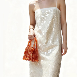 2026 New Wholesale Crystal Rhinestone Beaded Tassel Evening <b>Clutch</b> Bag Handmade Fashionable Women's Party Bag - Product Image 6