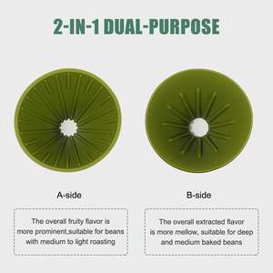 ที่กรองกาแฟแบบกรวยซิลิโคน ที่วางกรองกาแฟแบบใช้ซ้ำได้ เครื่องชงกาแฟแบบพกพาสำหรับใช้กลางแจ้ง ตัวกรองแบบหยดสำหรับกาแฟชงด้วยมือ - Product Image 2