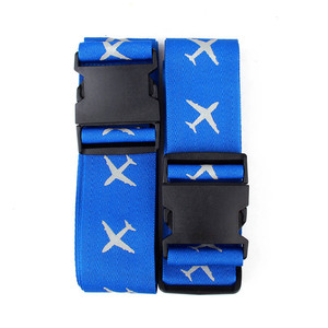 Cross <b>Luggage</b> <b>Straps</b> Nylon Blue Pink Yellow Green Protective Travel Bag Security Belt For Suitcase Outdoor Gear - Product Image 5