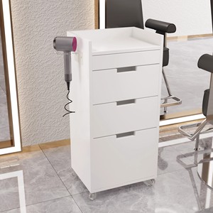 Hot Selling Factory Supply Salon Furniture Barber Shop Tool Cabinet With Hair Dryer Holder Beauty <b>Storage</b> Cabinets Salon Trolley - Product Image 6