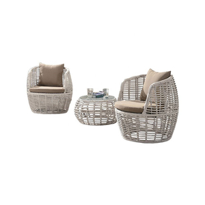 Conjunto de Muebles de Jardín de Ratán para Patio y Terraza, Estilo Nórdico - Product Image 1