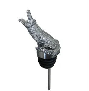 Горячая распродажа, Заказная 3D насадка для бутылок вина из нержавеющей стали в форме животных