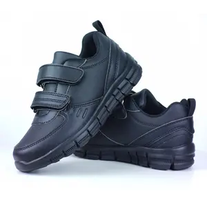 KC001 Jinjiang kid sneakers custom student pupil uniform shoe customization school dress shoe children black sport shoes school