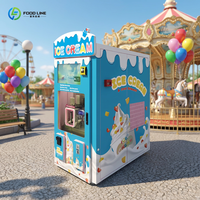 Distributeur automatique de crème glacée commercial, étanche, entièrement automatique, pour extérieur