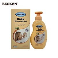 BECKON Gel Lavant Bébé Sans Parabène avec Vitamine E 400ml – Nettoyage en Profondeur pour Bébés, Utilisation de la Tête aux Pieds