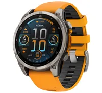 Nouvelle montre connectée GPS Garmin fenix 8 AMOLED Sapphire scellée, 51 mm, titane orange
