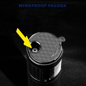Briquet torche à cylindre en métal vintage classique Jet coupe-vent allume-cigare rechargeable pour le <span class=keywords><strong>tabac</strong></span> <span class=keywords><strong>sans</strong></span> gaz - Product Image 4