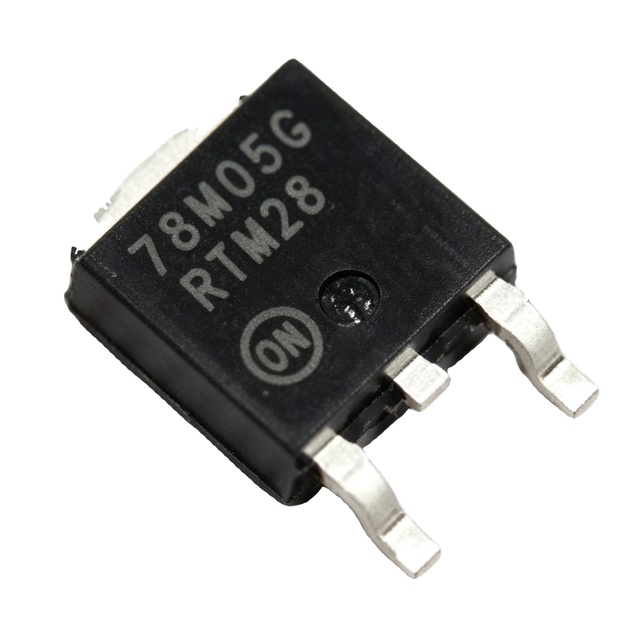 MC78M05CDTRKG       Linear Voltage Regulator, 7805, Fixed, Positive Linear, 10V to 35V In, 5V and 0.5A Out, TO-252-3