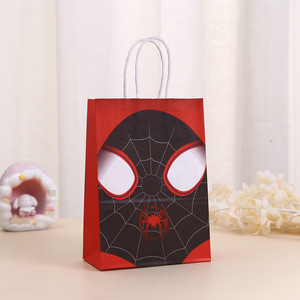 Sacchetto Regalo Spiderman Rosso e Bianco per Bambini, Decorazione per Festa di <span class=keywords><strong>Compleanno</strong></span> Supereroe, Borsa di Carta per Caramelle, Accessori per Feste - Product Image 4