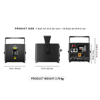 Constellaser Nouveau Projecteur Laser d'Animation RVB Étache 6W, Lumière DJ pour Fêtes, Événements, Clubs et Scènes