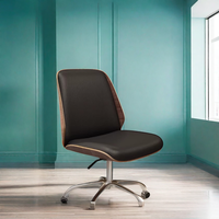 Chaise de bureau ergonomique moderne et simple pour le personnel de petit bureau, la maison, l'étude et la chambre à coucher, chaise pivotante pour ordinateur pour un meilleur confort