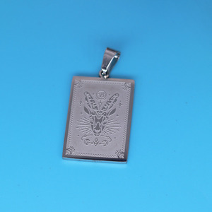 Qiandis nuovi accessori fai da te in acciaio inox per segni zodiacali capricorno - Product Image 3