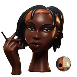 Bán Buôn Headscents-Head Người Phụ Nữ Da Đen Solange-Headscents Hương Chủ Phụ Nữ Da Đen Mặt Đầu Hương Hương Burner Châu Âu - Product Image 2