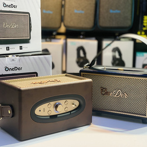 ลำโพงไร้สายพกพาคุณภาพพรีเมียม 40W ระบบเสียงเพลงสำหรับบ้าน วิทยุวินเทจ <span class=keywords><strong>OneDer</strong></span> D6 ลำโพงบลูทูธพร้อมหูหิ้วหนัง - Product Image 6